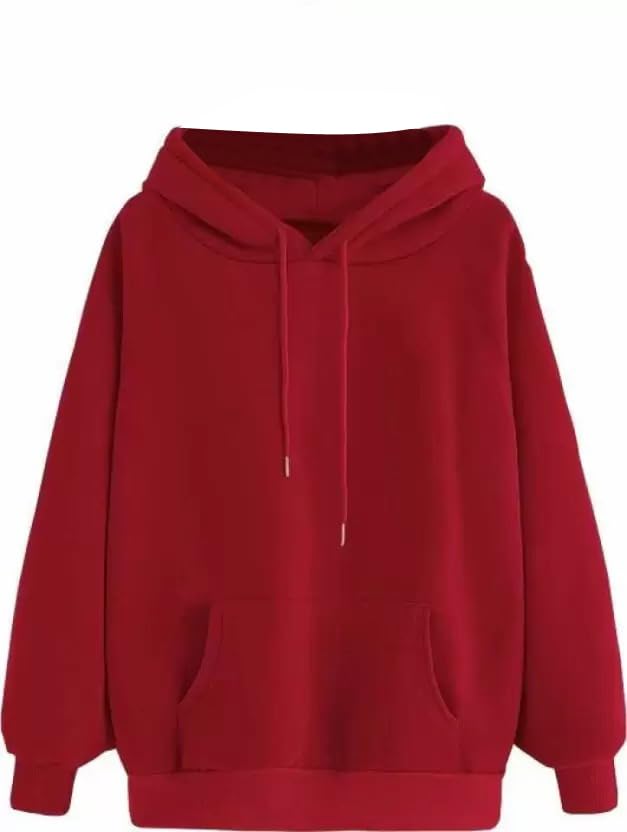 Image of LookMark Men's Cotton Lycra Blend Hooded Neck Solid Hoodie Yellow Color Sweatshirt Winter Wear for Men