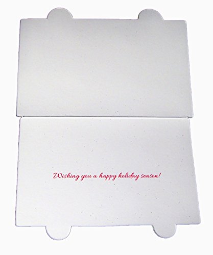 Punch Studio Boxed Set of 10 Embellished 3D Die Cut Holiday Cards, Penguin Season Greetings