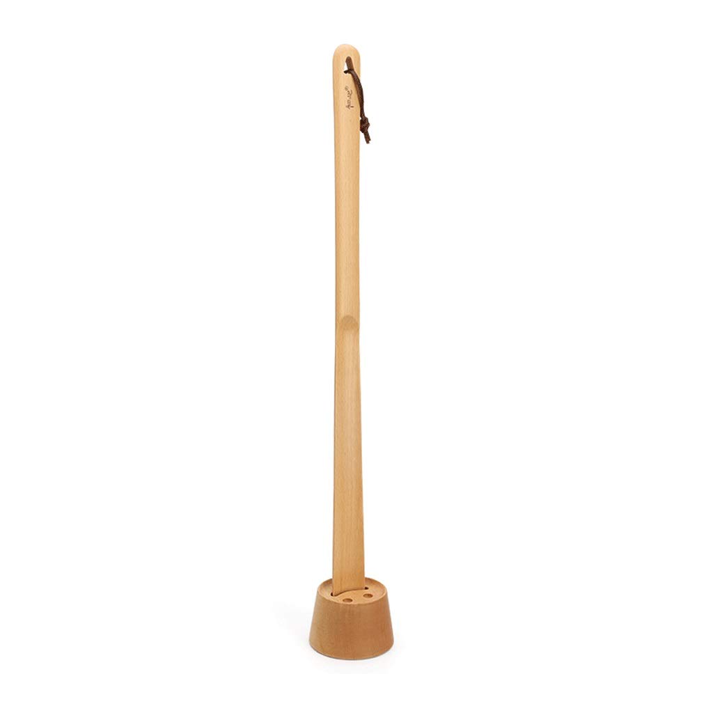WDX- Calzador Calzador de Madera Maciza de 60 cm con Calzador de Mango Largo Conjunto de Zapatos Conveniencia (Color : Wood Color)