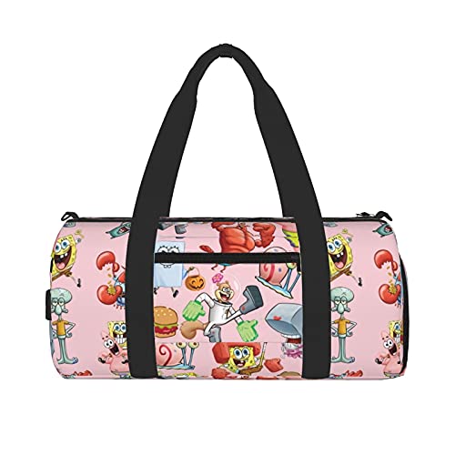 Spong-e-bob gym bag Sports Duffel Bags Sports Fan Duffel Bags Travel Duffel Bags