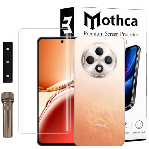 Image of Mothca Curved UV Tempered Glass Screen Protector for Oppo F27 Pro | HD Clear | Full Screen Coverage | Pack of 1