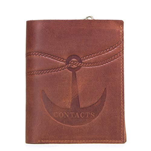 Preisvergleich Produktbild Crazy Horse Leather Herren Geldbörse-Khaki