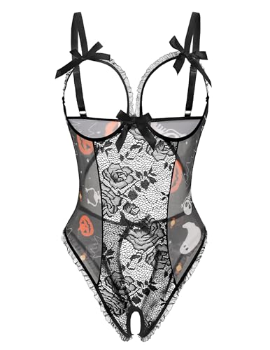 Image of Avidlove Women One Piece Lingerie Sexy Lace Babydoll Mini Bodysuit