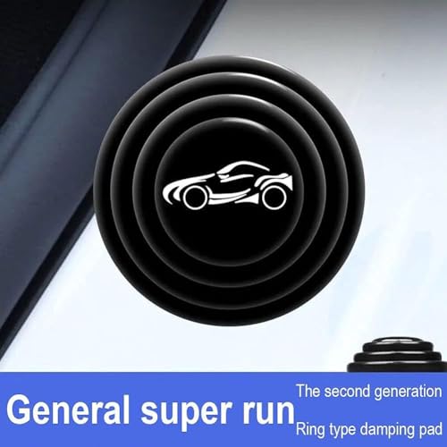 Image of Set of 12 Shock Absorber Rubber Protective Pads - Car Door Accessories Compatible with Enhanced Scorpio, Thar, XUV 300, 400, 700, Bolero, Marazzo, Kuv 100