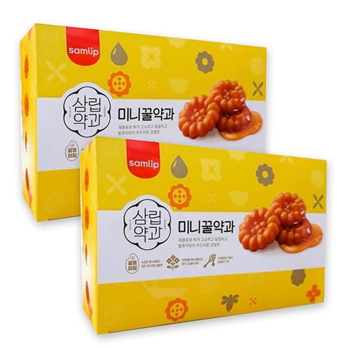 samlip ミニヤッカ 薬菓 (70g×10個)、2箱|韓国伝統お菓子 はちみつスイーツ お茶うけ ギフト 韓国土産 人気 韓国 クルトック 甘いお菓子