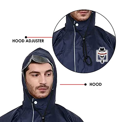 Image of Trustous Men's & Women's Waterproof Double Layer Reversible Raincoat with Pant 100% Water Proof with 4 Colour's and 6 Size (M to 4XL)