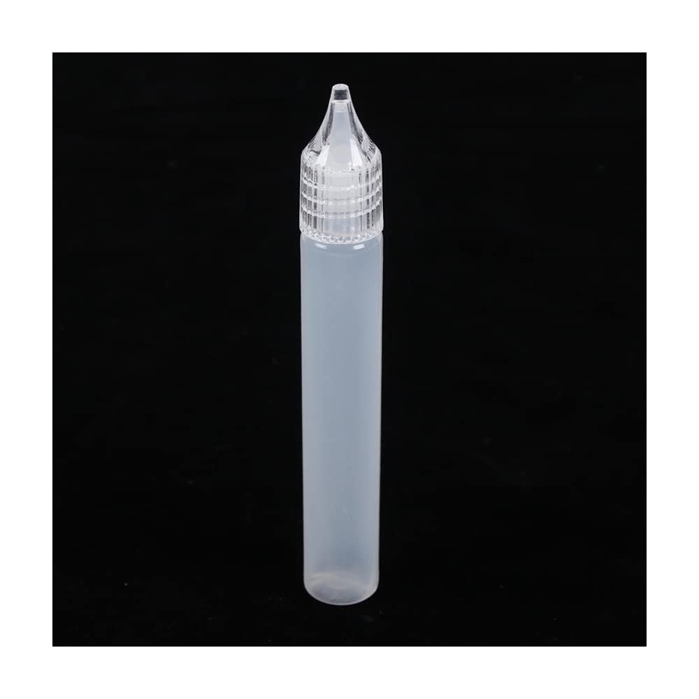 1PCS Needle Tip Unicorn Long Slim Dropper Bottles Empty Plastic Cosmetic Liquid Bottle,15ml