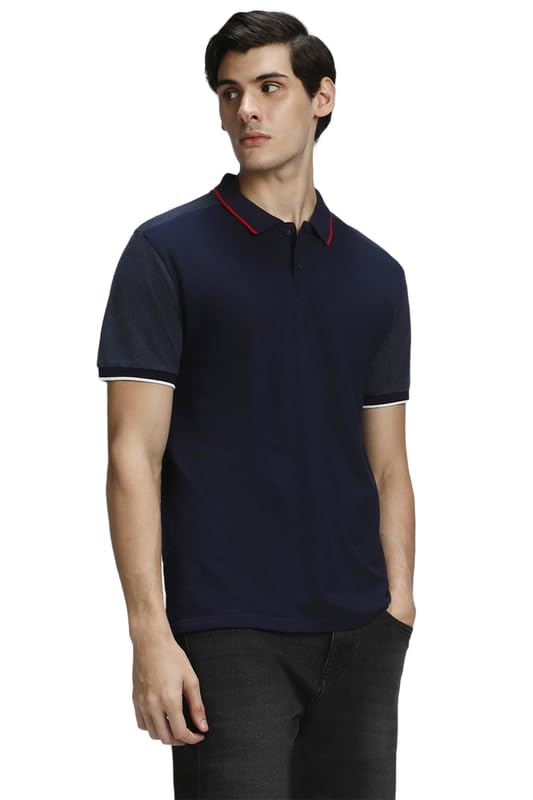 Image of Dennis Lingo Men's Slim fit Solid Black Polo T-Shirt
