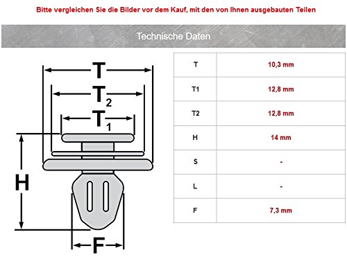 10x Verkleidung Befestigungs Clip mit Dichtung | 4F0831719 