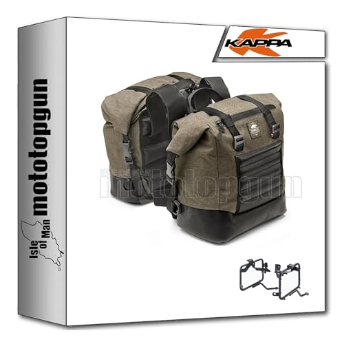 kappa rb100 + tmt8201k borse laterali rb100 + telaietto compatibile con moto guzzi v7 iii stone night pack 2019 2020 mototopgun