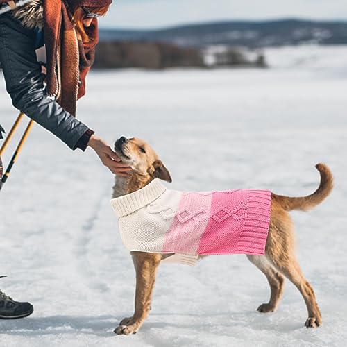 ASENKU Hundepullover für Kleine Mittelgroße Große Hunde,Wärme Hundepulli Strick Pullover Hund,Hundepulli für Dackel,Französische Bulldogge Bulldog Chihuahua