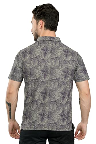 Image of STELLERS Men's Premium Printed Polo T-Shirt | Wrinkle Free | Quick Dry | Breathable | Stretchable | Regular Fit