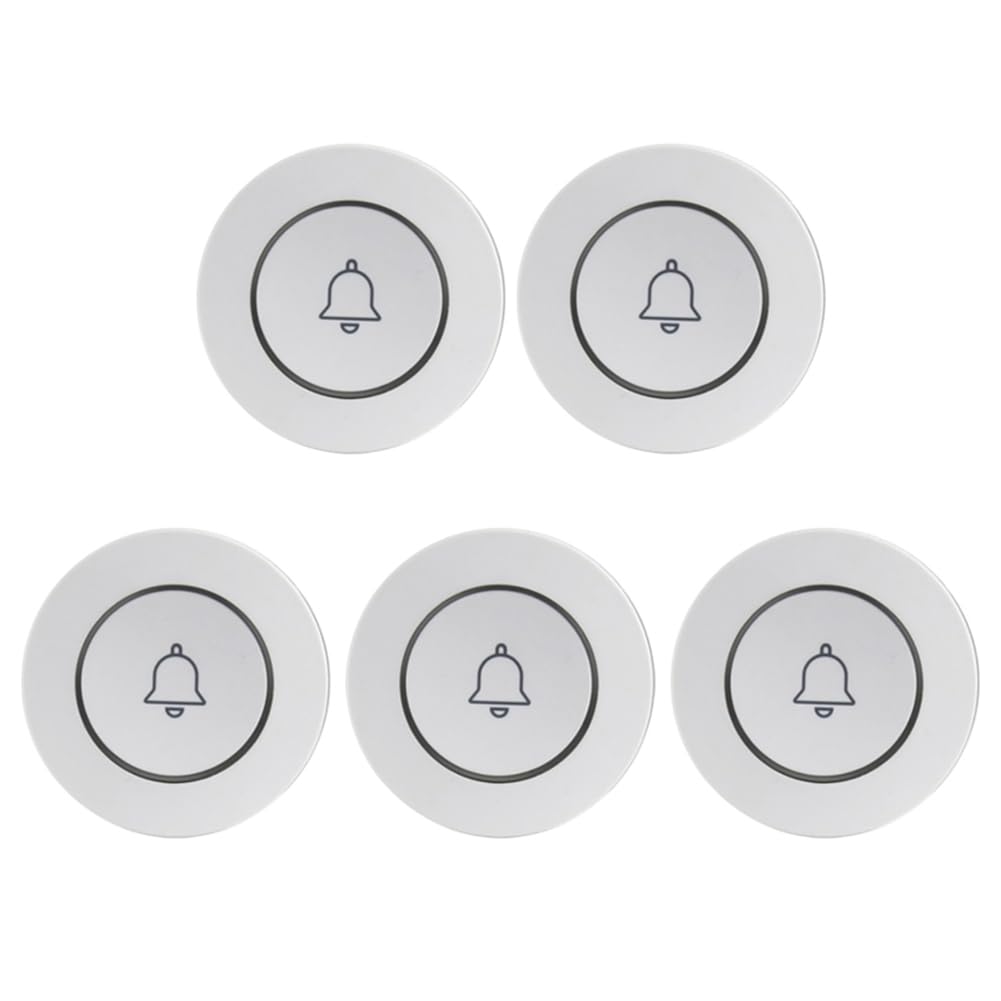 Jnchdghwa As Shown Wireless Emergency Call Alarm System 5Pcs 433Mhz Remote Control Doorbell Button Sos Panic Button For Elderly