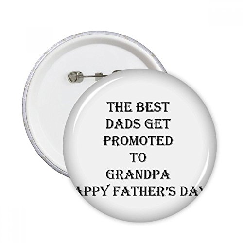 Badge rond grand-père Papa Promu 5pcs pour décoration de vêtements XL