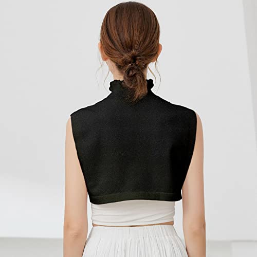 Womens Detachable Dickey Collars Half-Shirt Fake False Collar with Adjustable Straps2