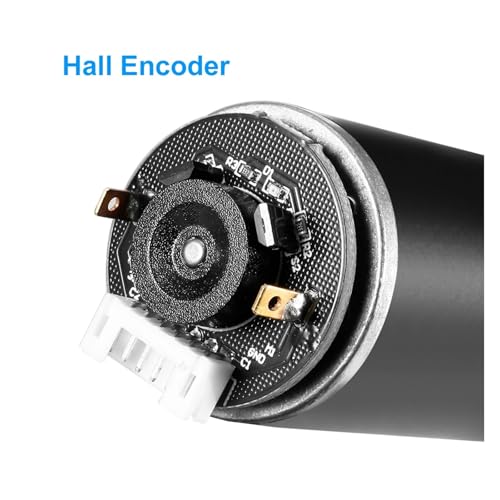 Moteur 24V CC 470 TR/Min avec encodeur et vis sans fin autobloquant - 4
