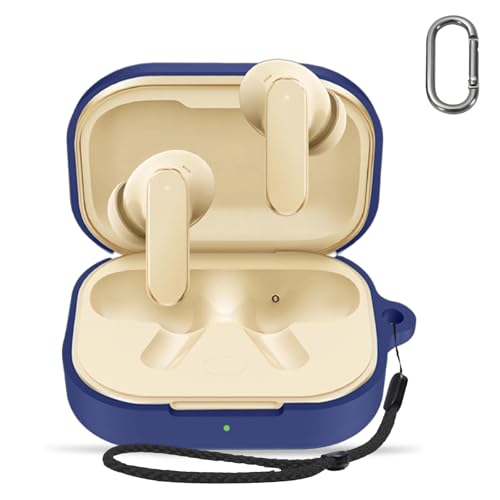 For Realme Buds Air8 �P�[�X �J�o�[ �yHUKWIMO�z �J���r�i�t��+�X�g���b�v�t�� �ϏՌ� �h�� �h�o �����[�d�\ �S�ʕی� �L�Y�h�~ Realme Buds Air8 �Ή� [�u���[ ��]