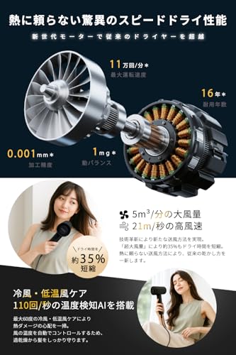 NISSYO 速乾 ヘアードライヤー NS-HD25 の商品画像 2