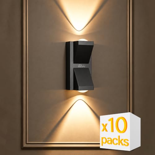 Image of Murphy K-LITE Double Ray Wall Light Pack of 10 | IP66 Waterproof | Up to 600 Lumens | 2 Years Warranty | BIS Approved | 2.5kV Surge Protection | Up Down Light for Gate, Balcony & Garden