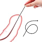 Dilator Harnröhre Silikon 300 MM, Harnröhren Dilatatoren, Analkette Harnröhrensonden Prostata Massage Penis Plug Urethral Play Katheter Harnröhren Sexspielzeug für Männer (3 MM)
