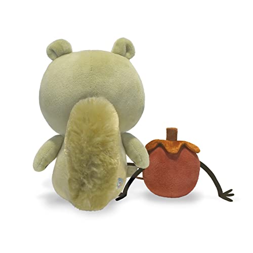 Image of YOTTOY Mo Willems' Collection /Zoom Squirrel & Acorn Soft Stuffed Plush Toy Pair- 8 inch & 3 inch Sitting