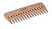 Produktbild LUQX Holzkamm (Frisierkamm mit grober Zahnung, Lockenkamm/Strähnenkamm, Fingerstyler, Haarkamm, Afrokamm aus Holz) (lang)