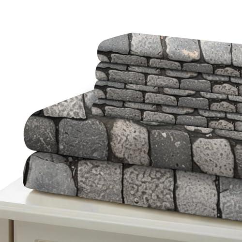 Ensemble de literie 3 pièces king microfibre douce avec taie d'oreiller