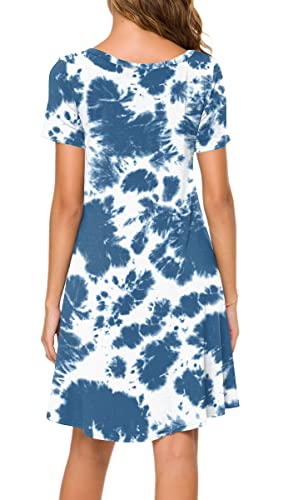 Image of POPYOUNG Women's Dress Fall Outfits Casual Midi Sundress
