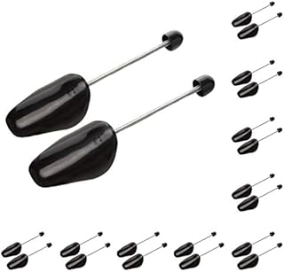 ZJHSXDR 10 Pairs Plastic Shoe Tree Stretcher Shaper for Men (Black)