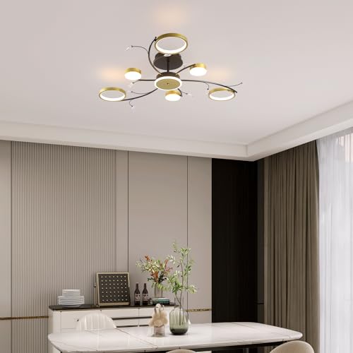 Lustre plafonnier LED télécommandé à intensité variable - 6