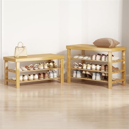 Meuble à Chaussures Bambou Gain de Place : Solution pour Entrée Encombrée - 4