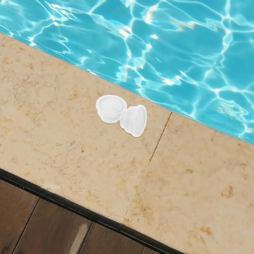 2 piezas tope blanco de caucho para escalera de piscina miniatura 5