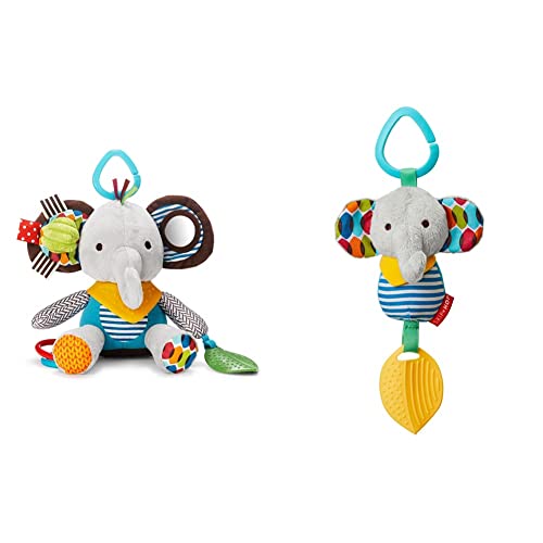 Skip Hop Infant Activity & Chime and Teethe Toy Gift Set, Elephan...