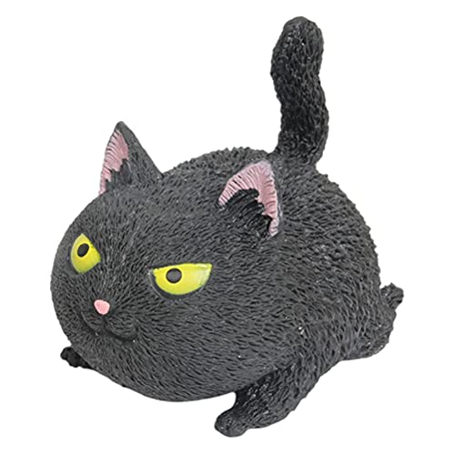 BTSEURY Angry Cute Cat Shaped Ball Toy, Relief Stress Squeezed Toys, Kitten Toy Squeeze Ball, Gift for Kids and Adults