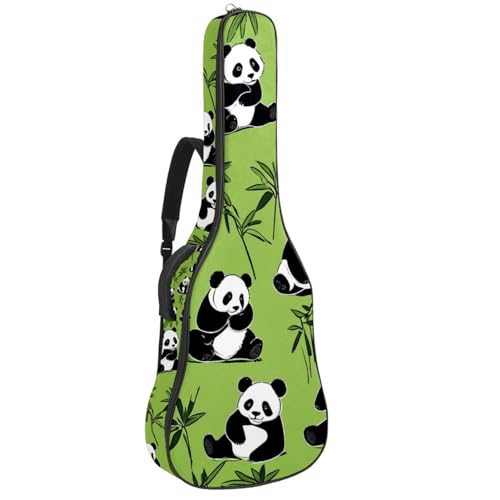 Sac pour guitare étanche 41 pouces avec poches de rangement panda
