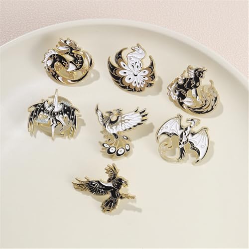 Image of Enamel Pin Set Creative Lovely Brooch Pins Enamel Lapel Pin Lettering Pins Lapel Badge
