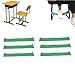 JOINVALUE Lot De 6 Bandes Élastiques pour Pieds De Chaise-pour Les Chaises De Salle De Classe Et De Bureau Jaune (6-Green)