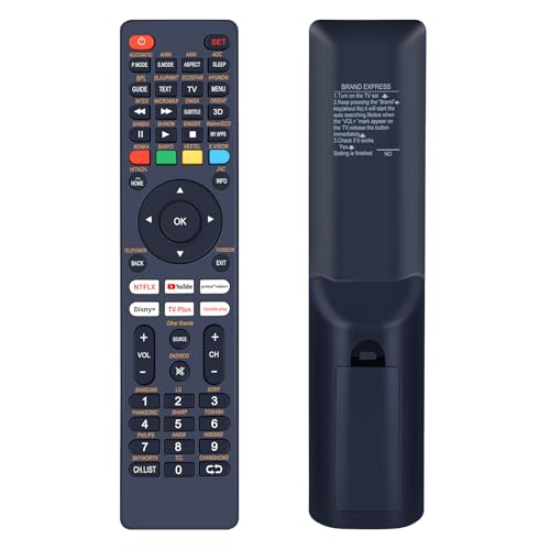 GOUYESHO Nouvelle Télécommande Universelle de Remplacement pour Toutes Les Marques de TV, Télécommande Universelle pour Tous Les Appareils Facile à...