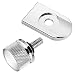 Amazicha Chrome Knurled Billet Aluminum Screw Seat Bolt with Knob Cover Tab for Harley Davidson Sportster DYNA Softail Touring Models 1996-2016
