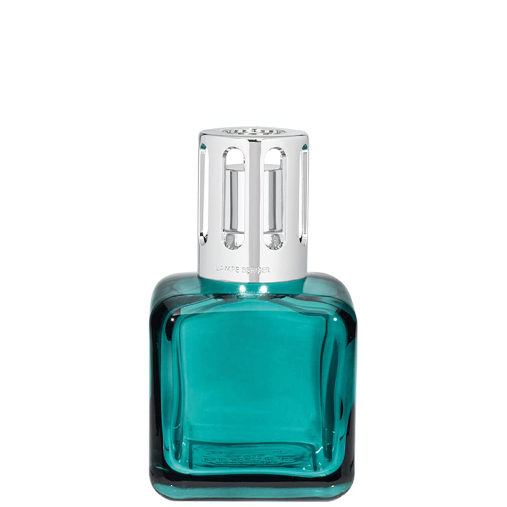 LAMPE BERGER GLACON VERT Ice Cube Green - Set con lampada in vetro verde o olio aromatico da bruciare, 250 ml