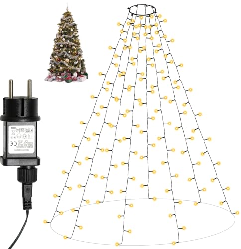 Dixmas Lichterkette Weihnachtsbaum, Christbaumbeleuchtung mit Ring 2M...