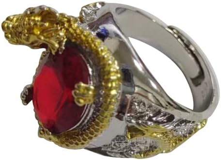 BMDHA Selbstverteidigung Ringe 3D-Drache Skulptur Universelle Größe(Verstellbare Öffnung) Herren und Damen Unisex kreatives Geschenk Geburtstagsgeschenk zum Valentinstag (Gold …)