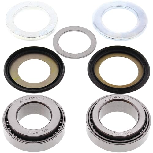 All Balls Racing 22-1011 Steering Stem Bearing Seal Kit Compatible with/Replacement for Honda