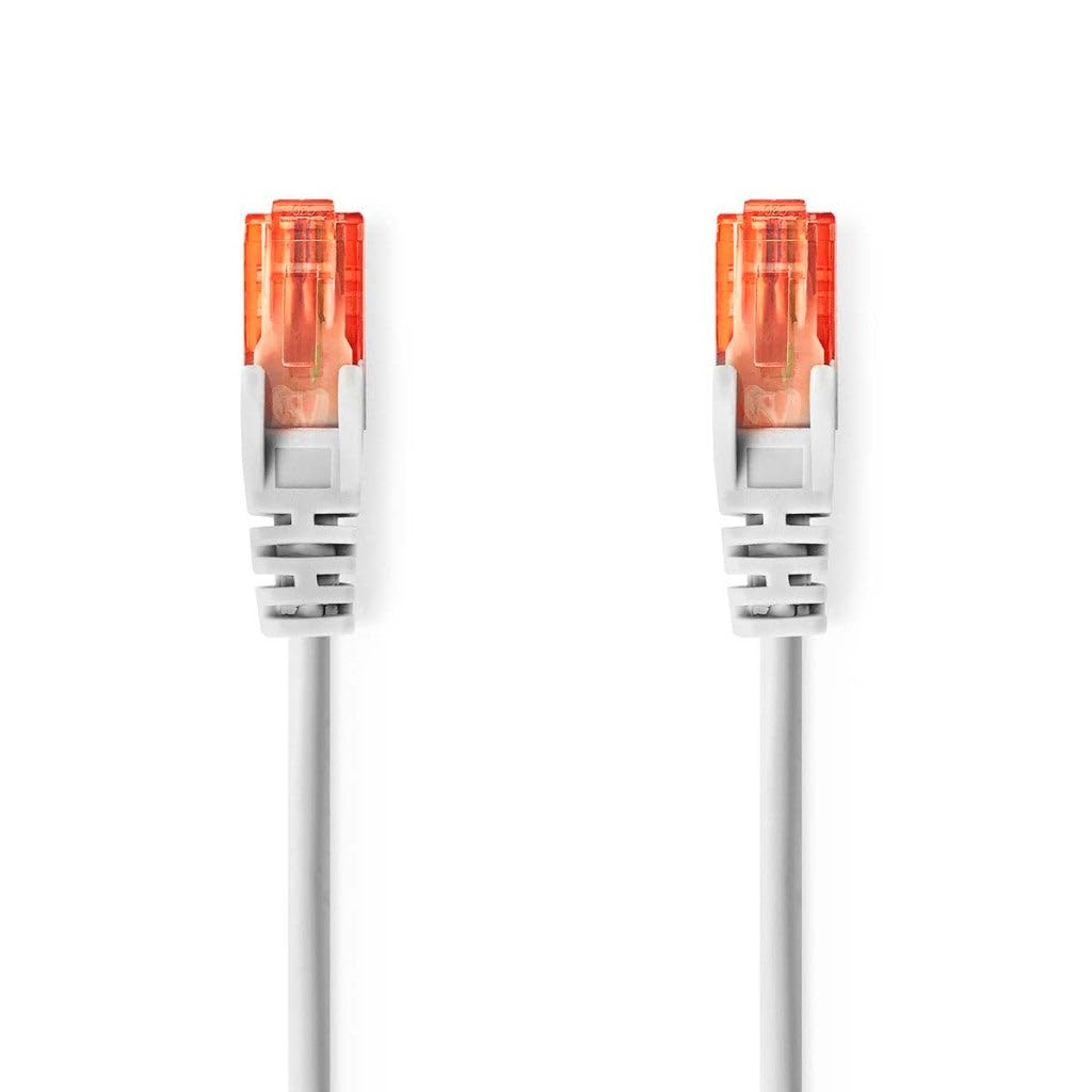 NEDIS Cavo Cat 6 | spina RJ45 (8P8C) | spina RJ45 (8P8C) | UTP | 0,30 m | rotondo | PVC | grigio | sacchetto di plastica