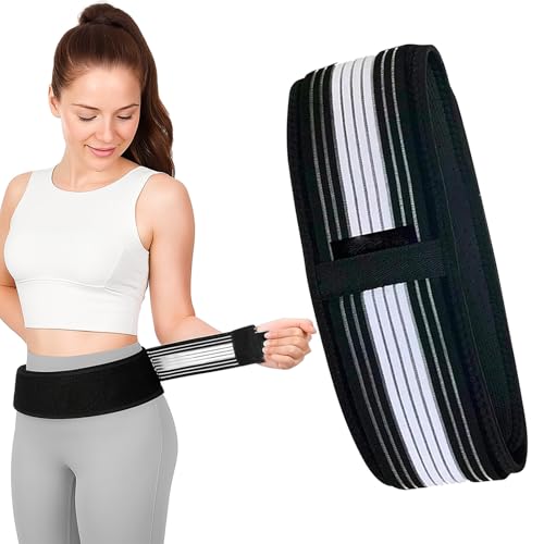 Jinfanshurich Orthogürtel, Iliosakralband für Männer & Frauen, Bandscheiben Gürtel zur Unterstützung bei Ischias, SI-Gelenk & Rückenbeschwerden, Stützgürtel Lendenwirbelsäule (120 cm)