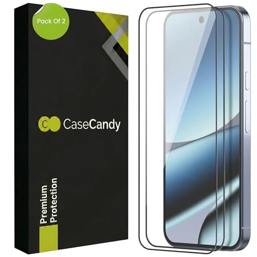 Image of Casecandy - (Pack 2 Tempered Glass Screen Protector Guard For Pixel 10 Pro XL /Pixel 9 Pro XL HD /Fingerprint Working /Case-Friendly /Easy Installation Kit