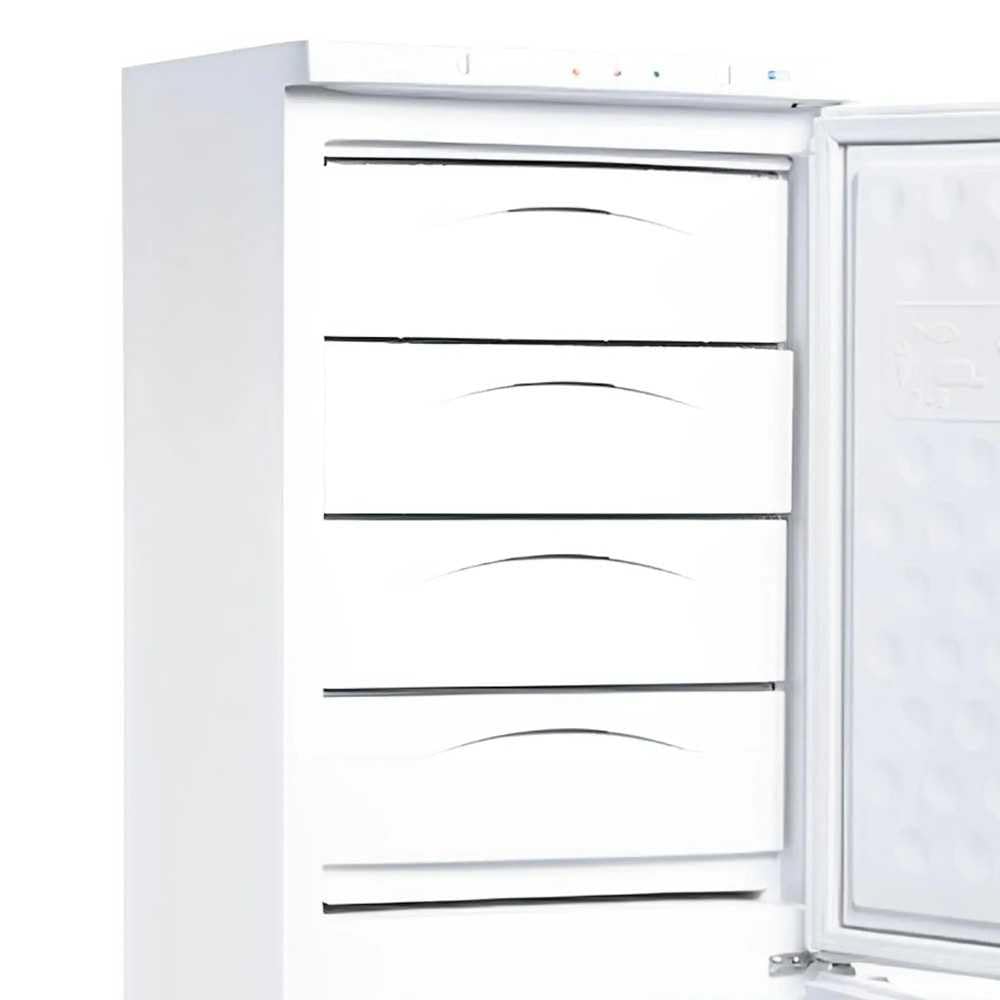 MBH - Congelador Vertical Profesional 256 L con 9+1 Cajones y 2 Puertas para Hostelería. Armario Congelador Industrial con Termostatos Independientes para Restaurante y Bar (540x600x1920 mm)