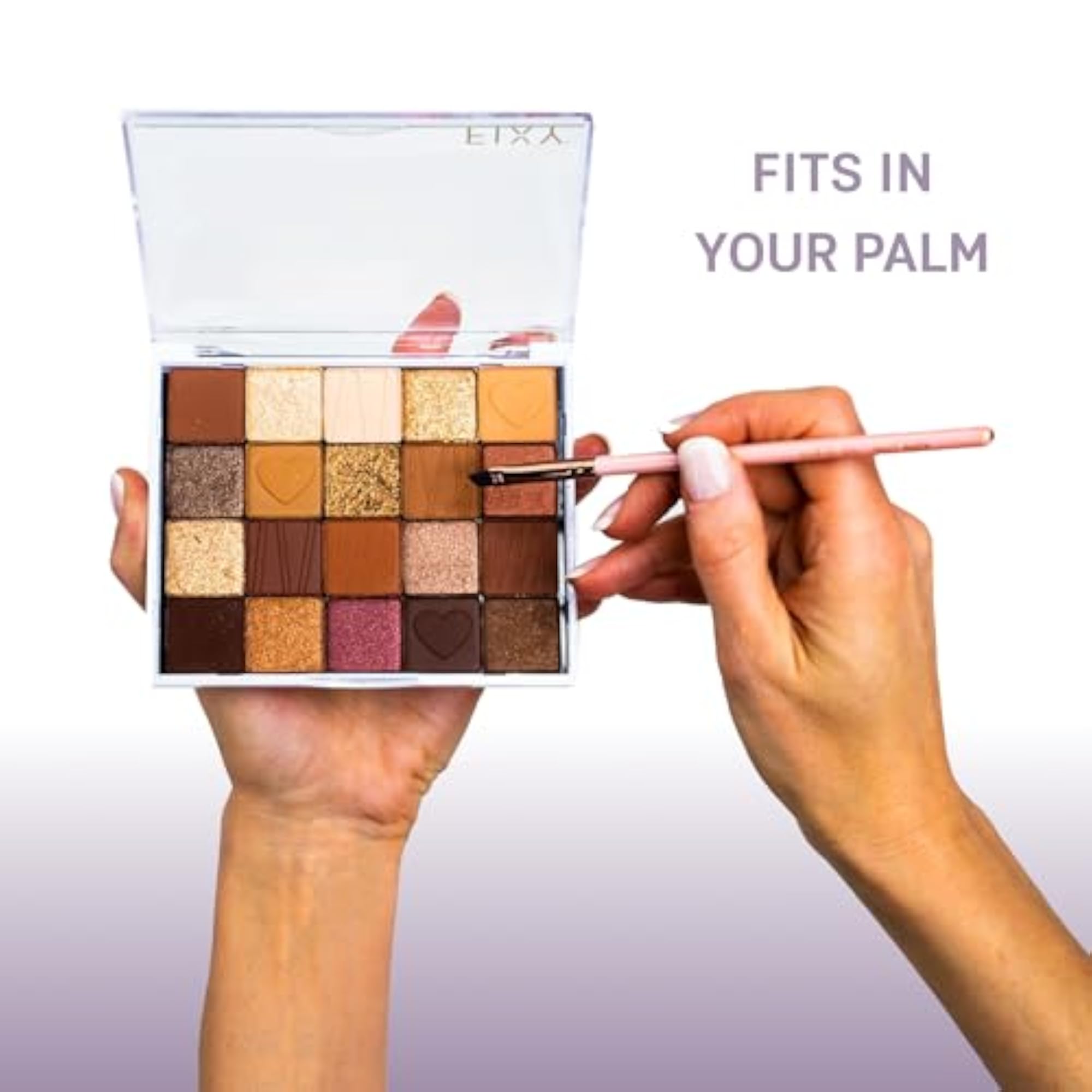 Pink Magnetic Makeup Organizer, Travel-Friendly Palette