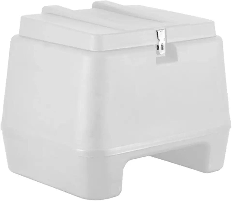 Cromo Forte Baú Plástico 80Lts - Injetado Branco