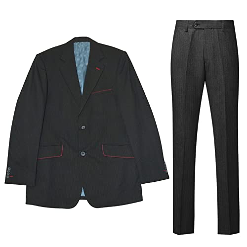 Costume à pinces hommes veste de costume formelle 2 pièces
